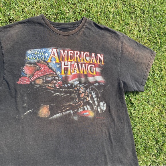 Vintage American Hawg Motorcycle tee - Picture 4 of 4